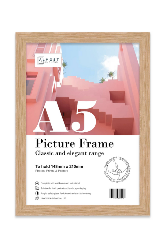 Oak A5 Picture Frame