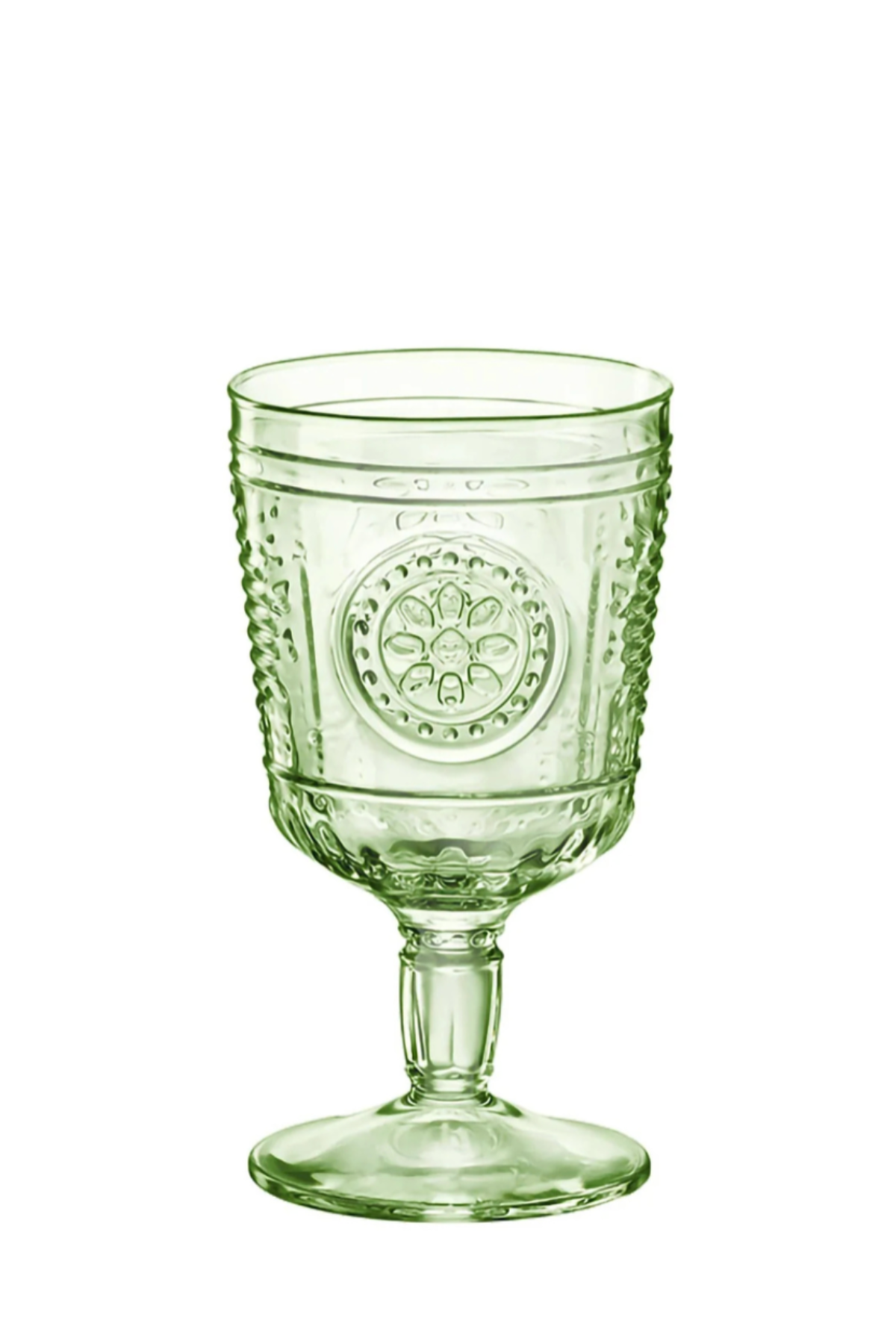 Romantic Wine Glasses, Green- 320ml - set of 4