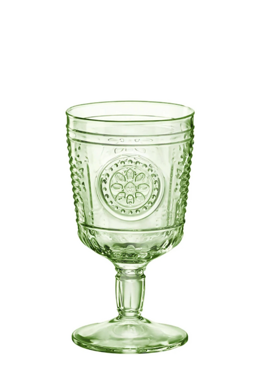 Romantic Wine Glasses, Green- 320ml - set of 4