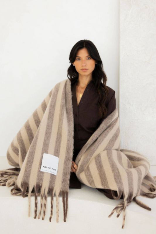 Wool Stripe Throw