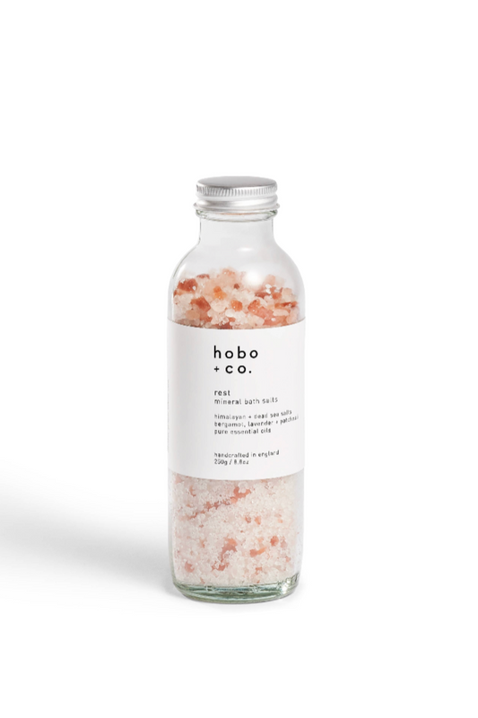 Rest Aromatherapy Essential Oil Mineral Bath Salts