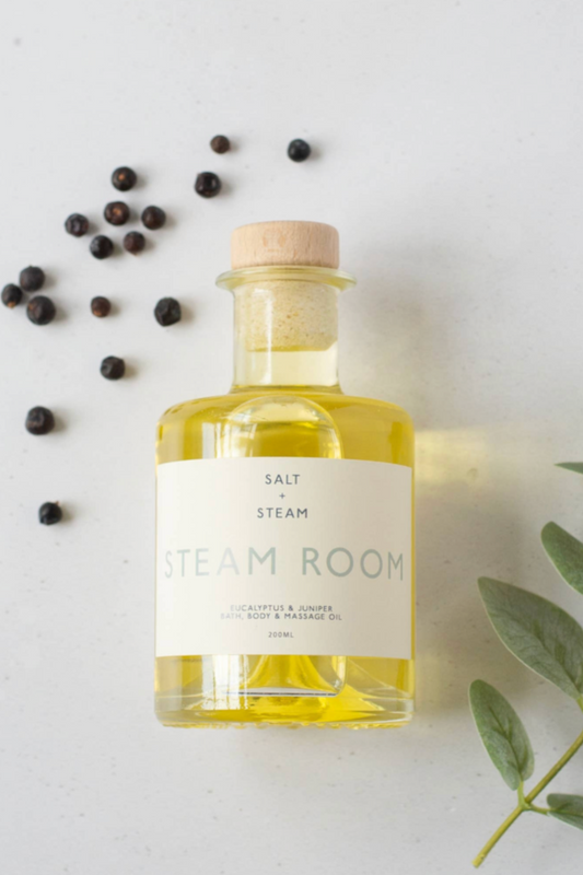 Steam Room - Eucalyptus & Juniper Bath & Body Oil 200ml