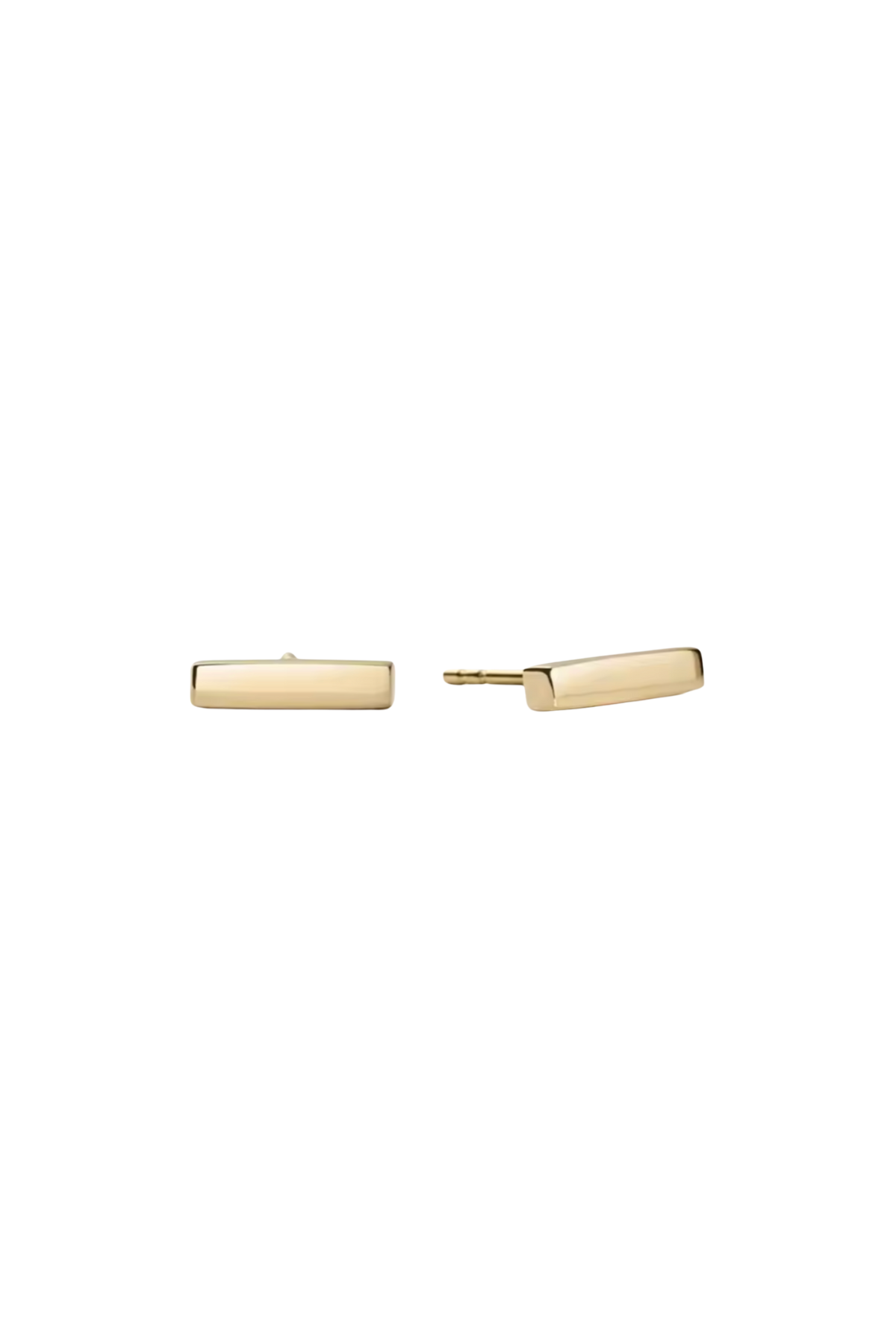 Sterling Silver Metal Bar Stud Earring
