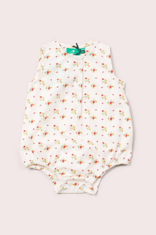 Spring Flowers Sleeveless Baby Bubble Bodysuit
