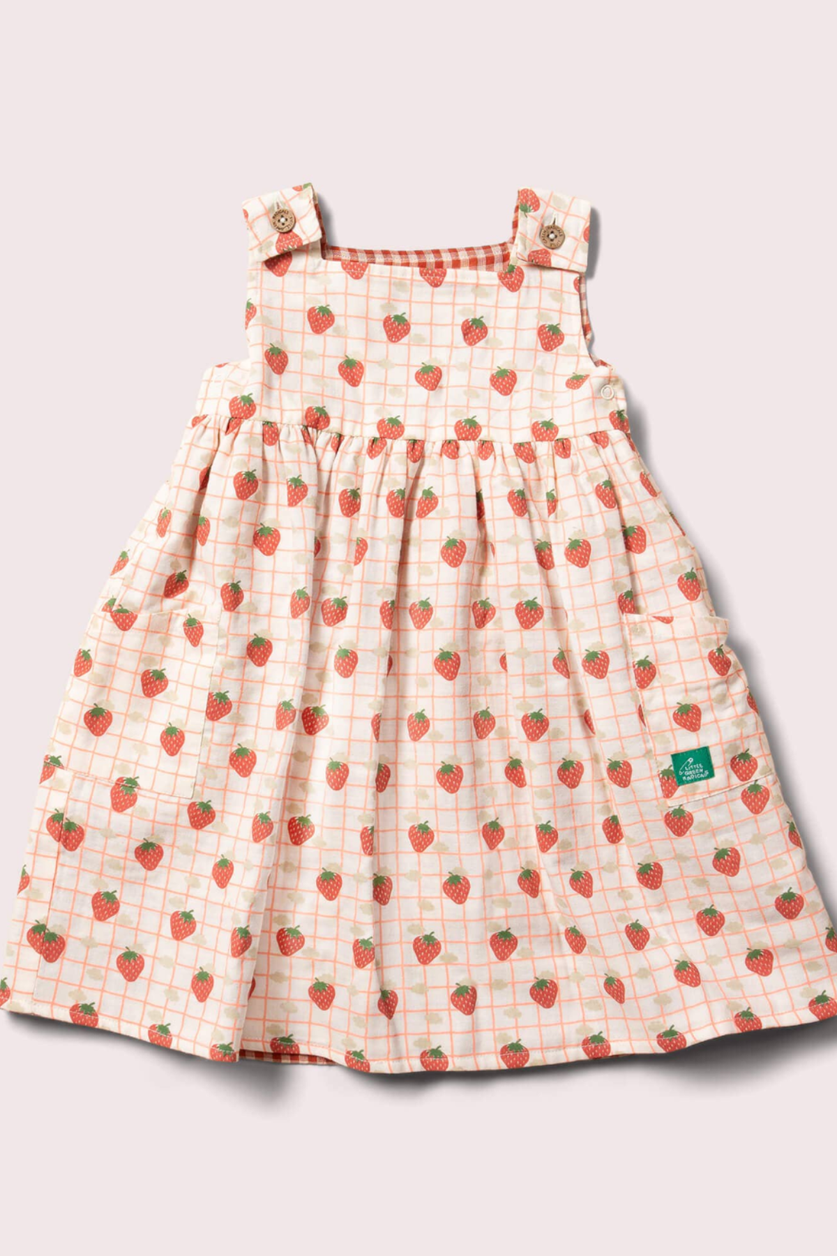 Strawberry Days Reversible Pinny Dress