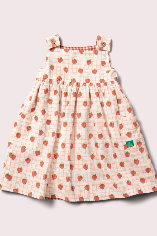 Strawberry Days Reversible Pinny Dress