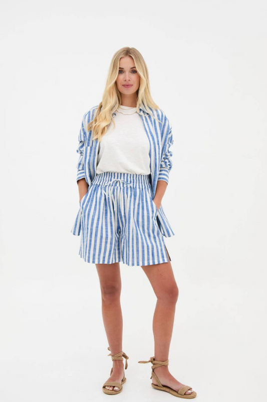 Eden Striped Drawstring Shorts