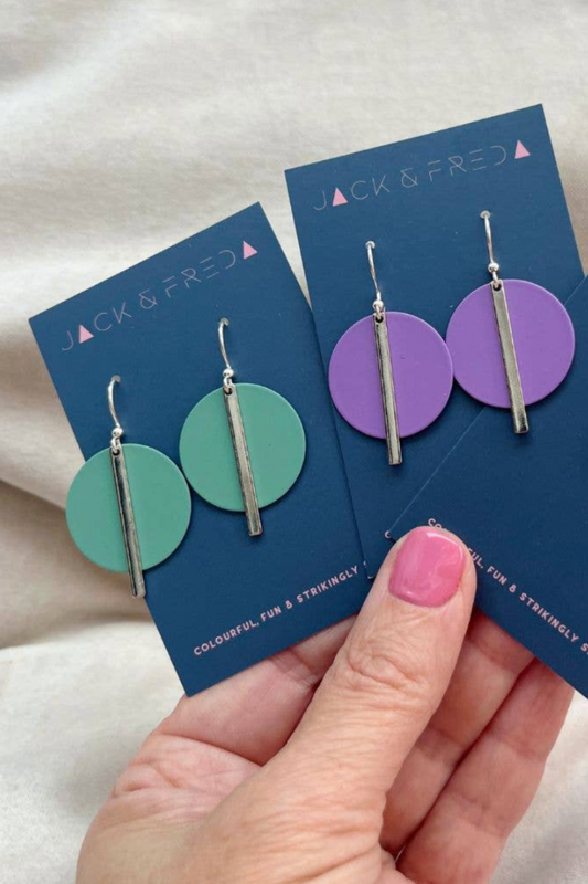 Solar Earrings - Various Colours (Silver)