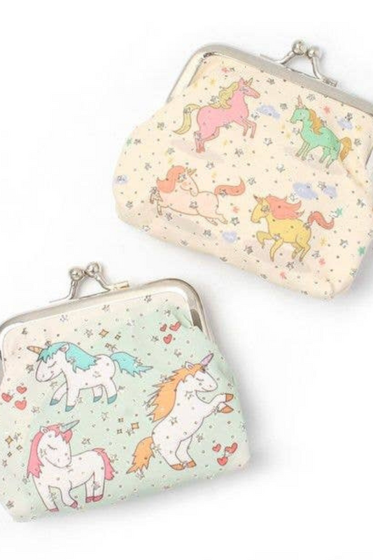 Unicorn Print Coin Purse