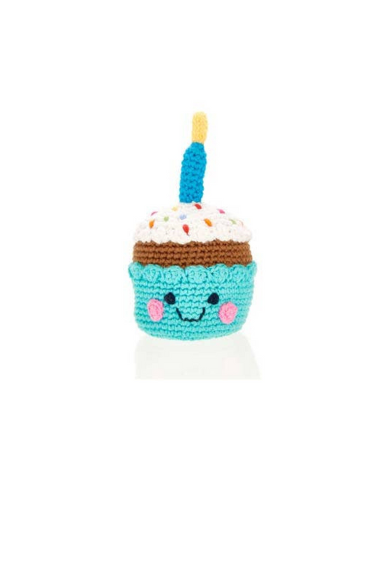 Cupcake Crochet Baby Rattle