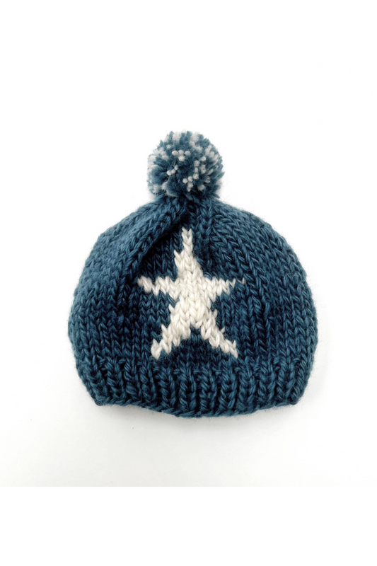 Star Knit Baby Hat 