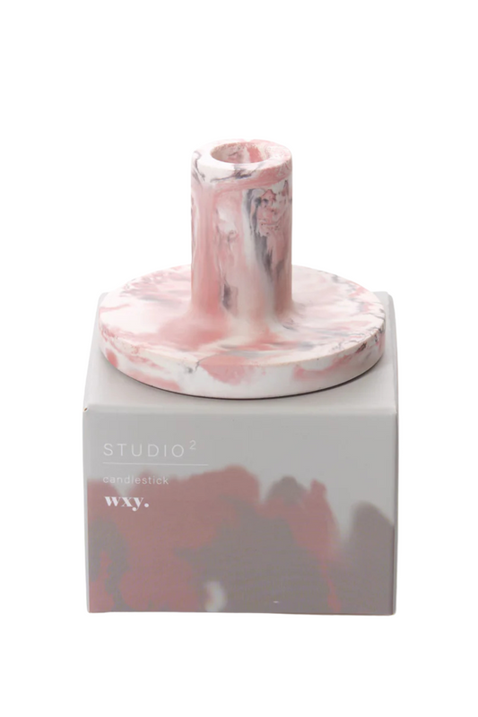 Taper Candle Holder - red