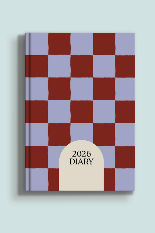 Blue Berry Check A5 2026 Weekly Planner