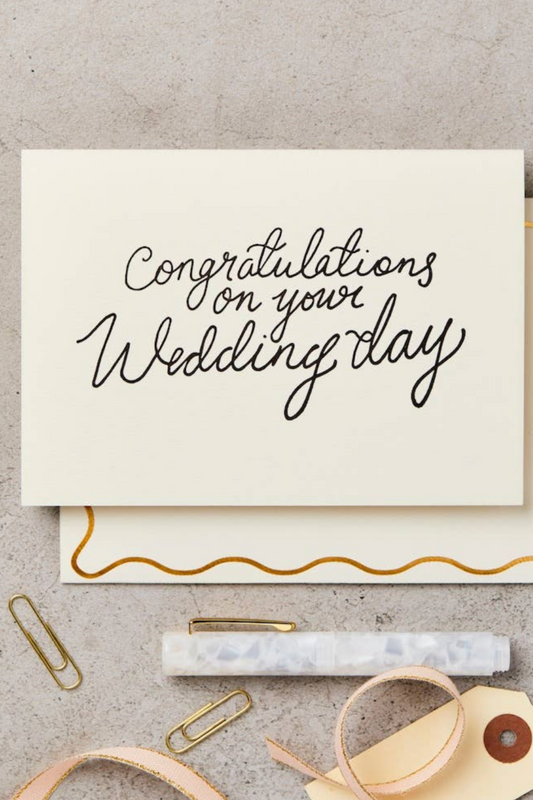 'Congratulations' Wedding Card