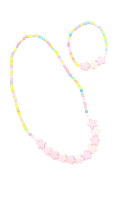 Kids Star Stretch Jewellery Set (Bracelet and Necklace)