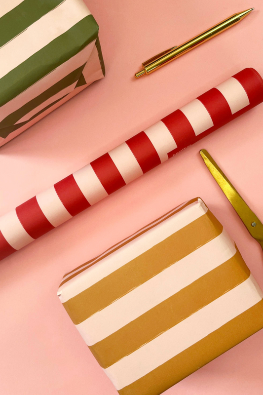 Luxury Striped Wrapping Paper