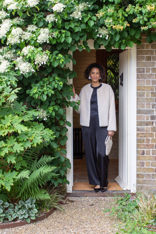 Delilah Coat  - Bone White