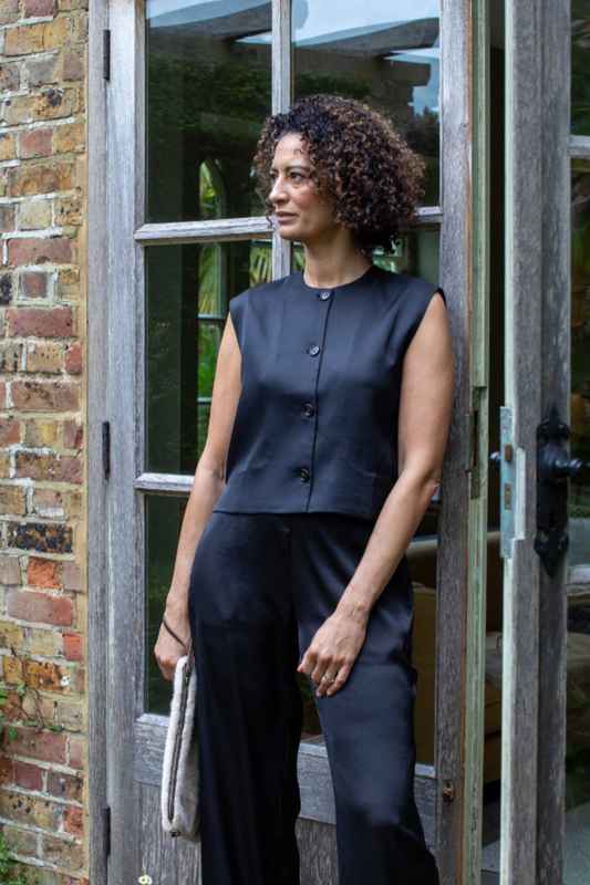 Sally Waistcoat - Black