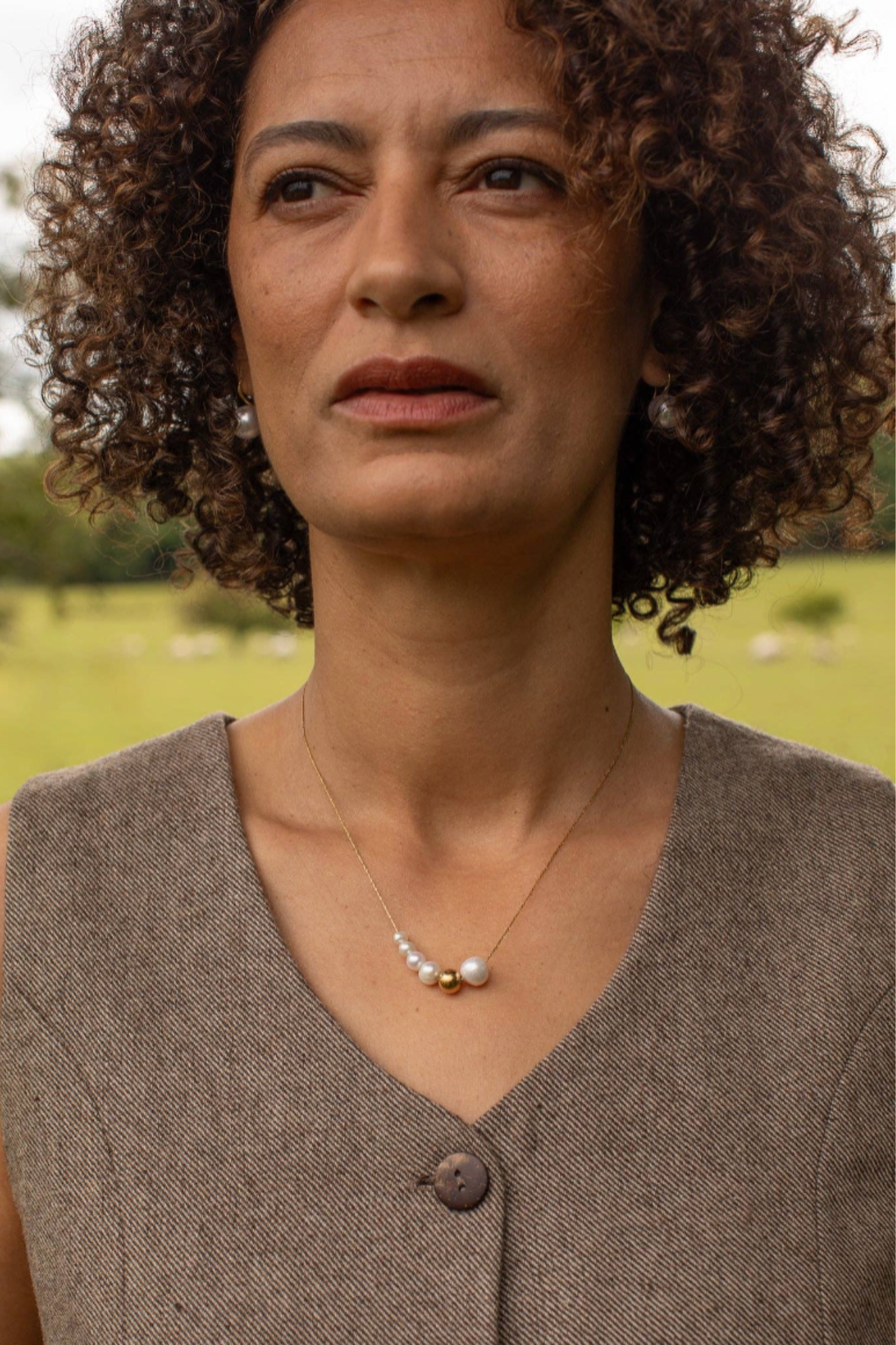 Ashford Multi Ball Necklace - Gold