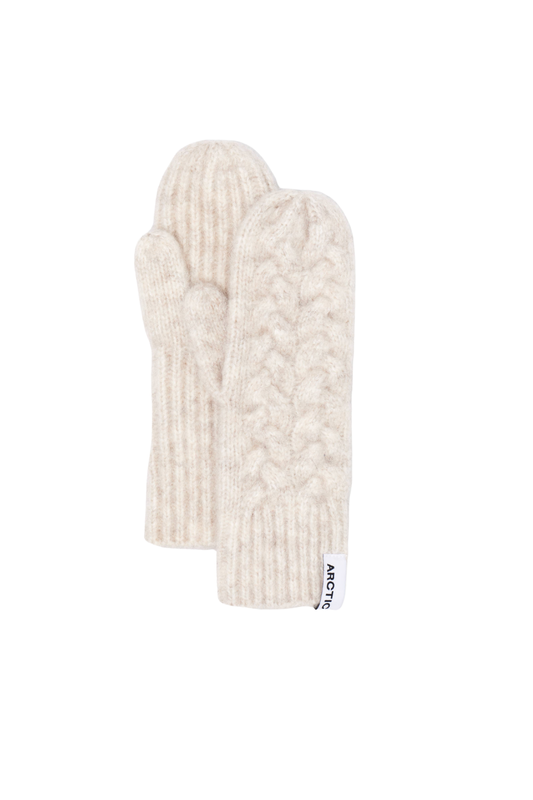 Mohair Mittens - Arctic White - AW25