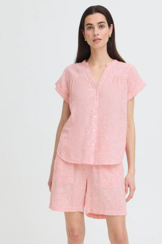 BYIZOLA Red Striped Shirt