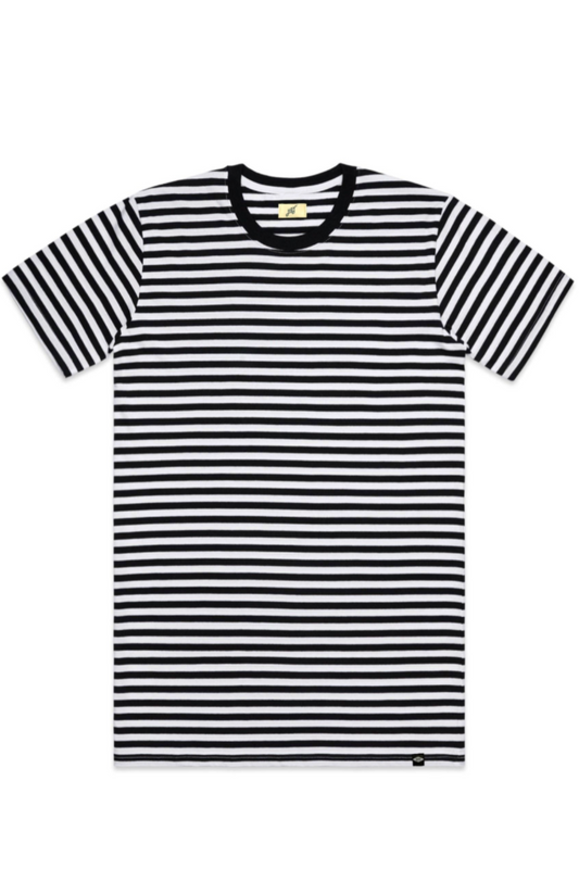 Hoy Bandit Black & White Striped T-shirt