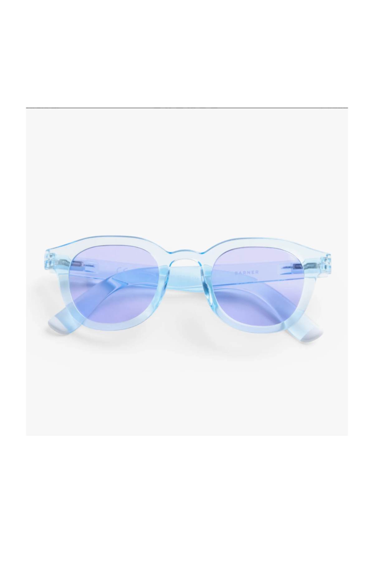 Andy Glossy Baby Blue Sunglasses