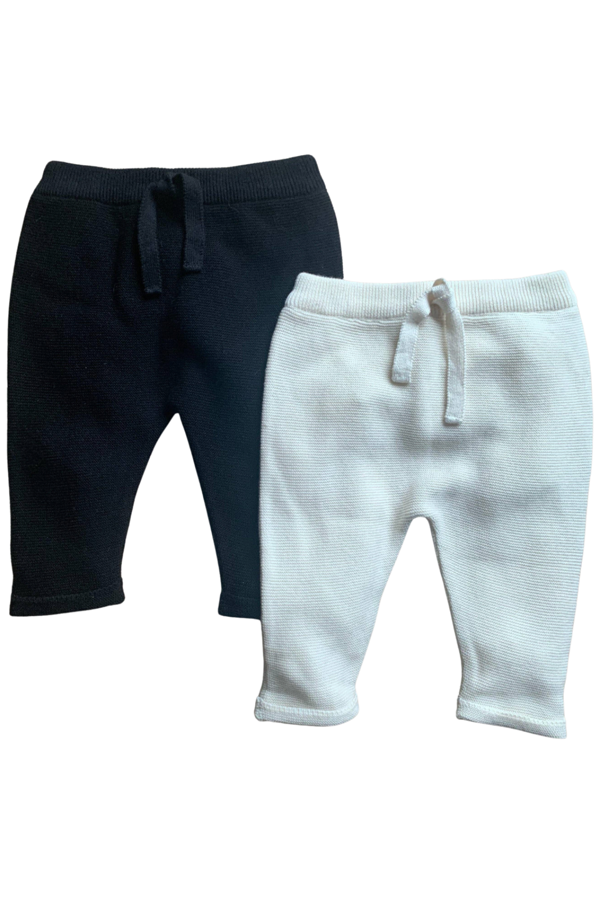 Fable Knit Baby Joggers Black/White