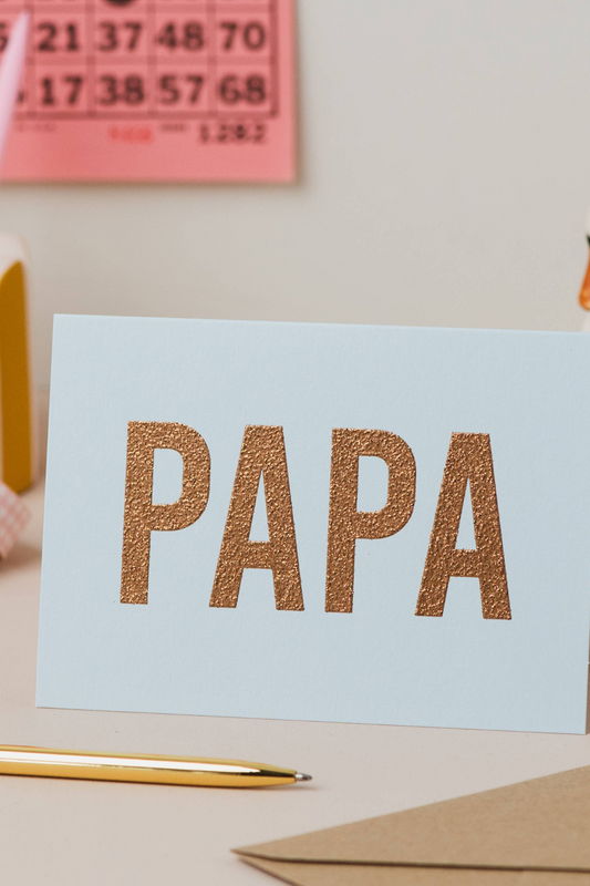 Papa - Father's Day Glitter Card