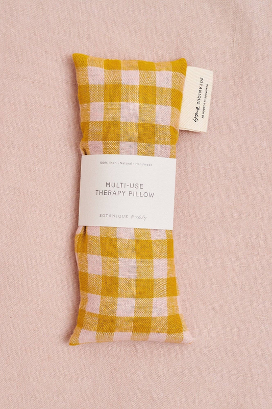 Lavender Therapy Pillow: Linen Wes Gingham