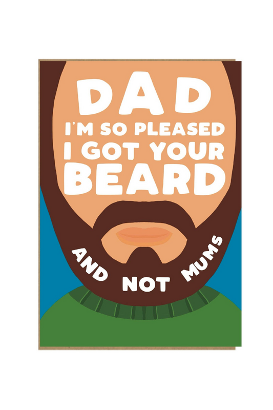 Funny Father's Day Card - Dad Beard