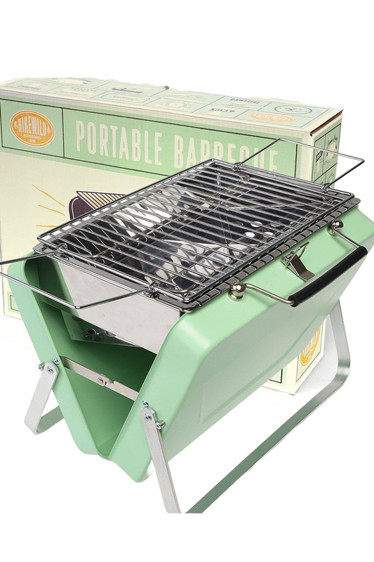 Portable Suitcase Bbq - Pistachio Green