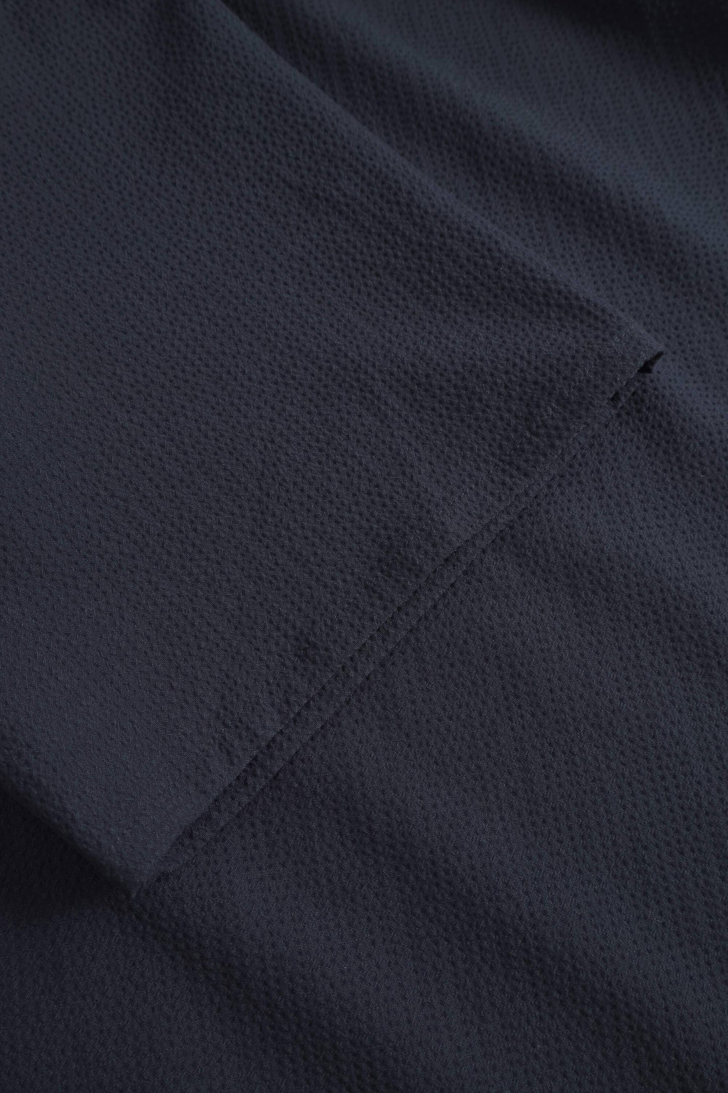 COLOURS & SONS - Shirt Seersucker Solid - Navy