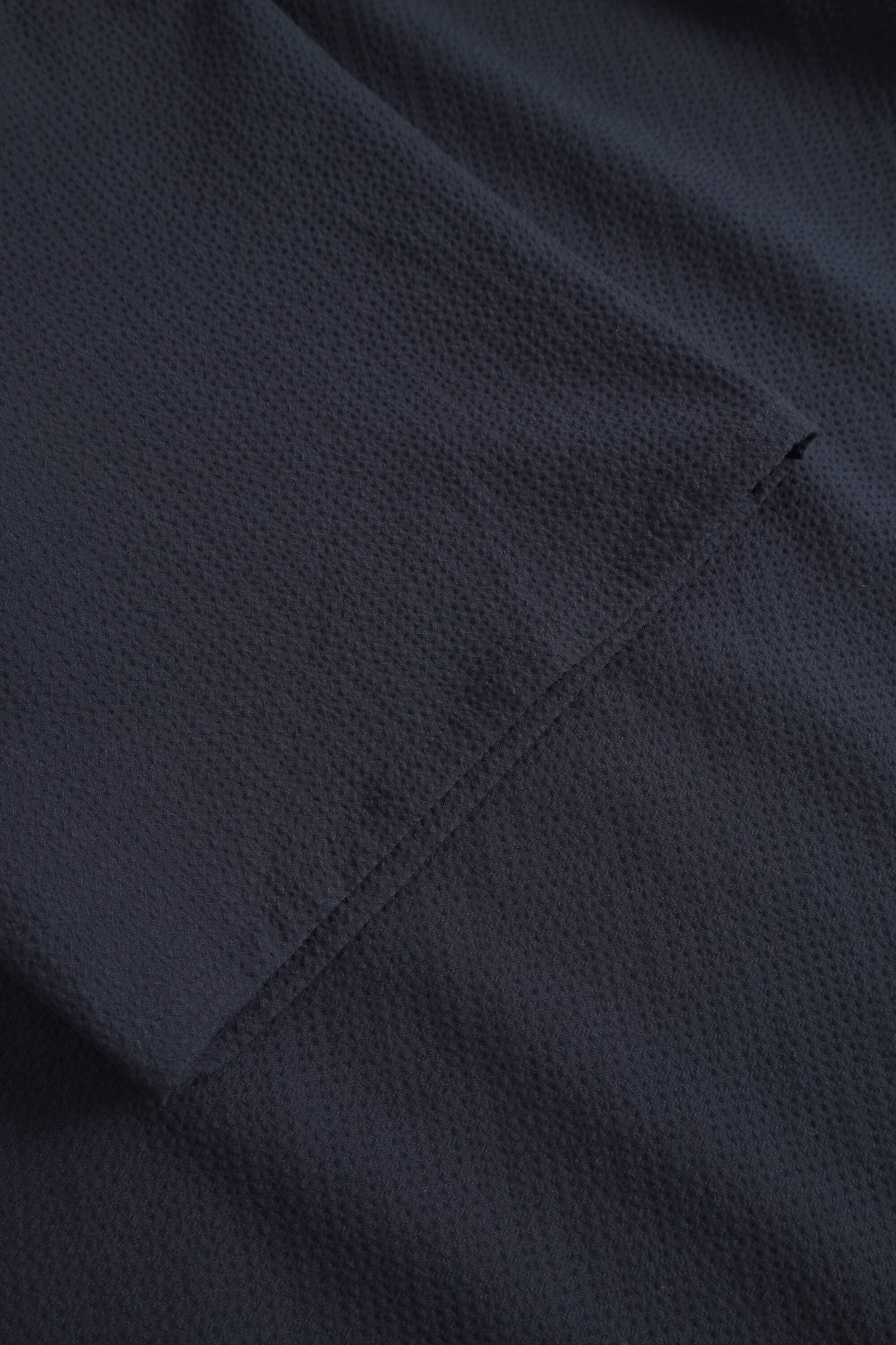 COLOURS & SONS - Shirt Seersucker Solid - Navy