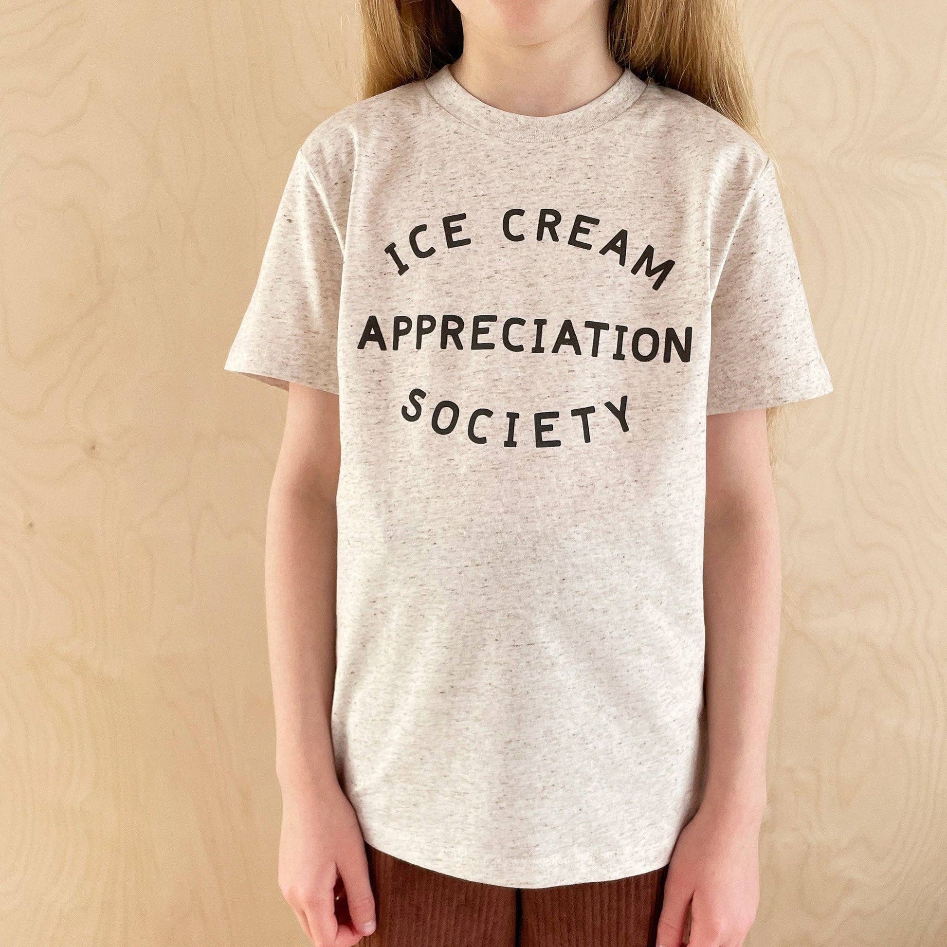 Alphabet Bags - Ice Cream Appreciation Society - Kid's Tee - Cookies & Cream