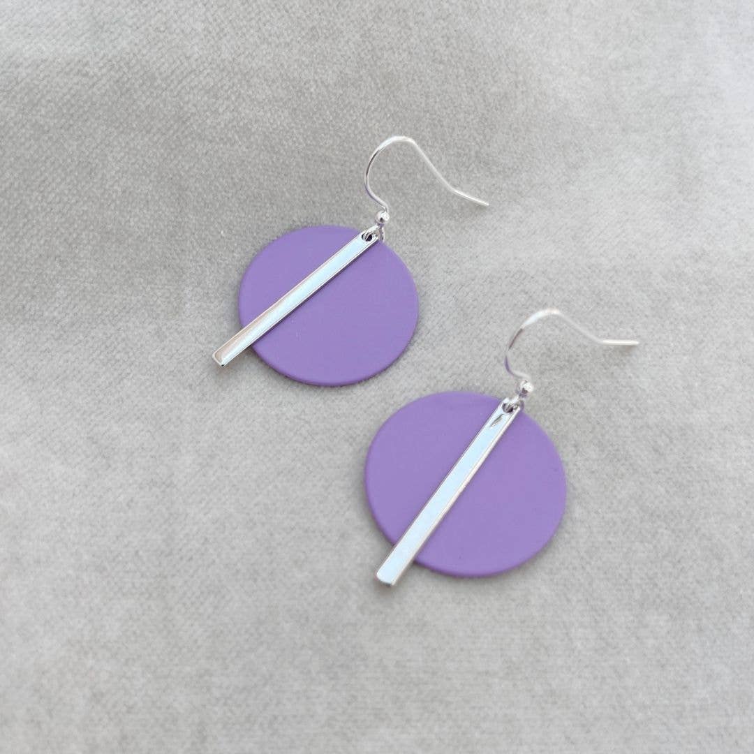 Solar Earrings - Various Colours (Silver)