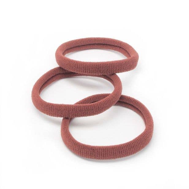 Recycled Polyester Jersey Elastics - Brown