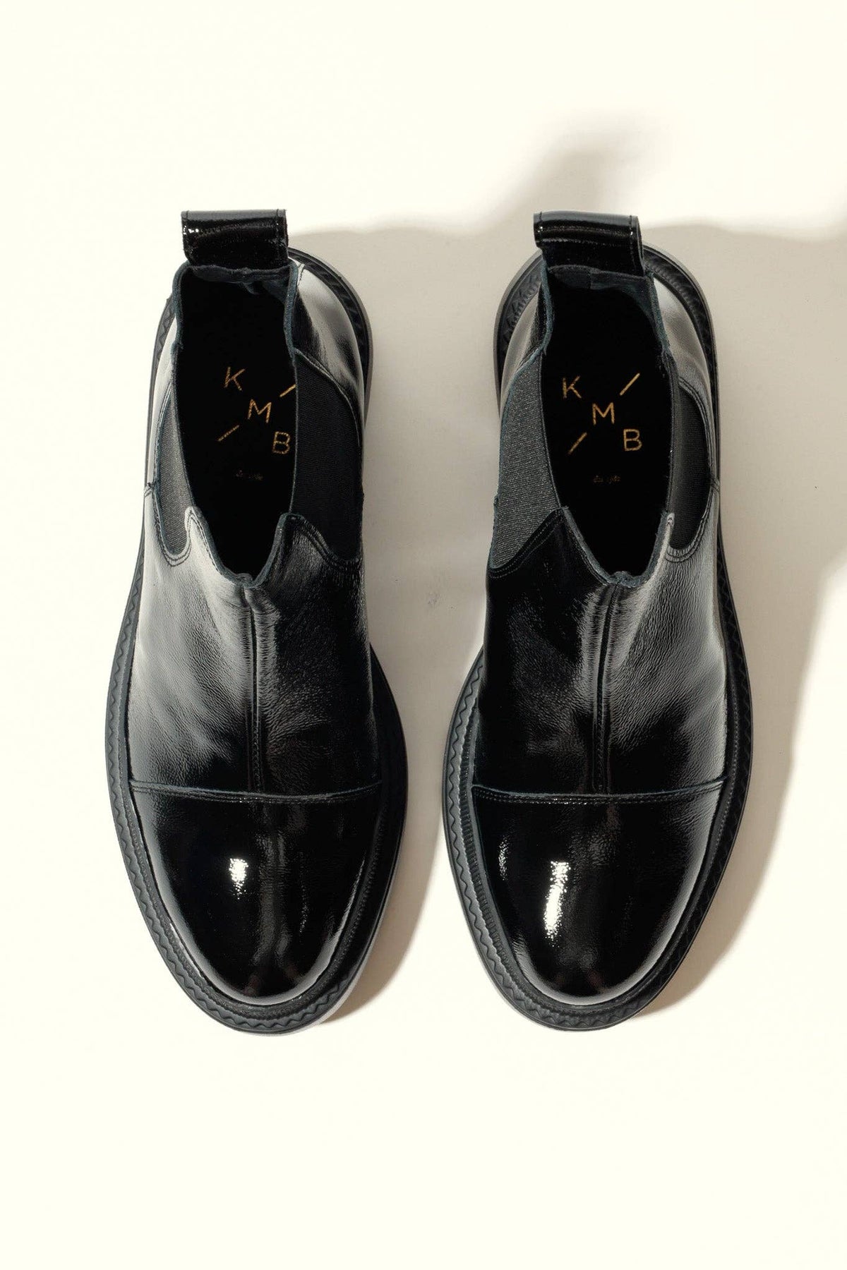Macu Black Patent Leather Ankle Boots
