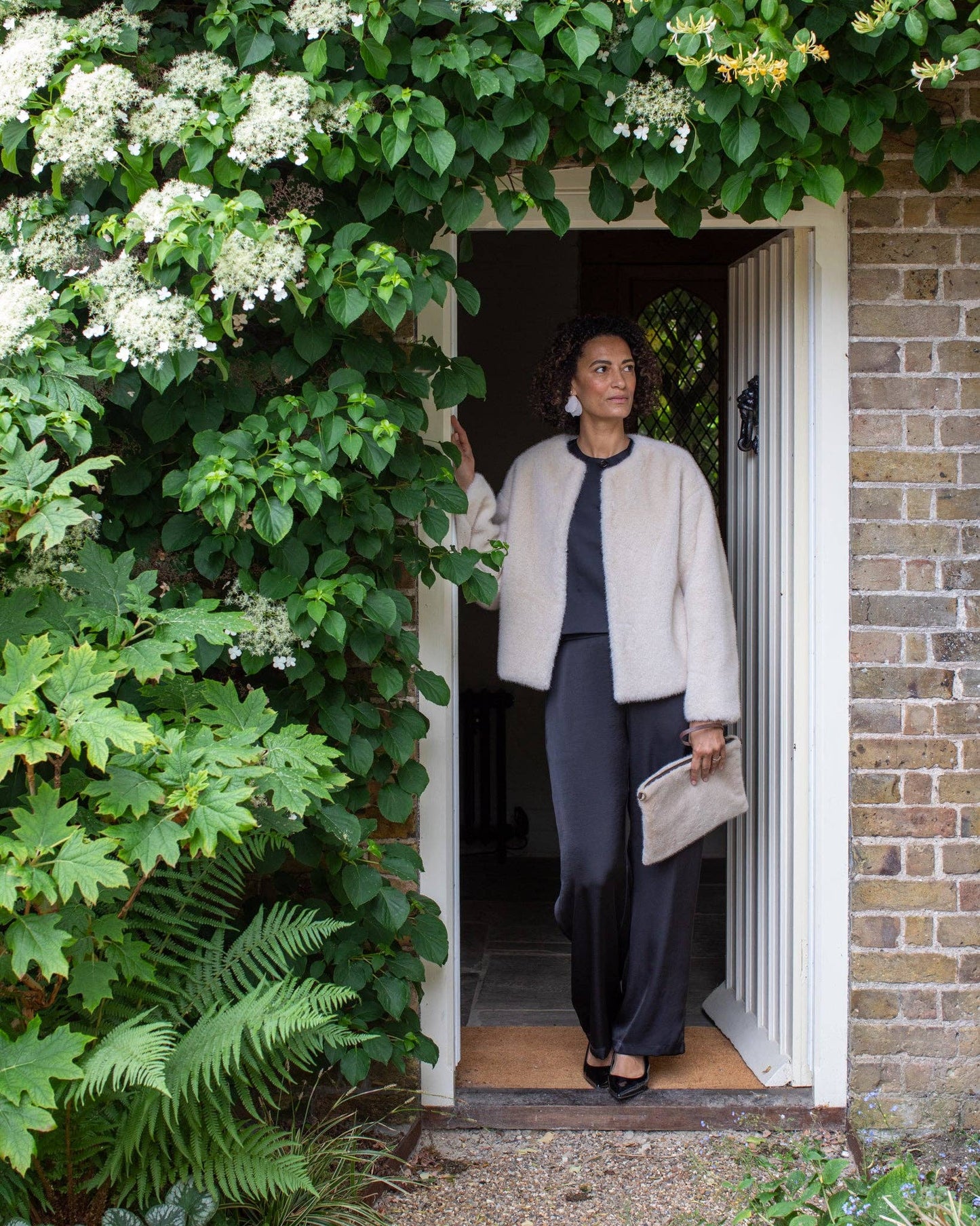 Delilah Coat  - Bone White