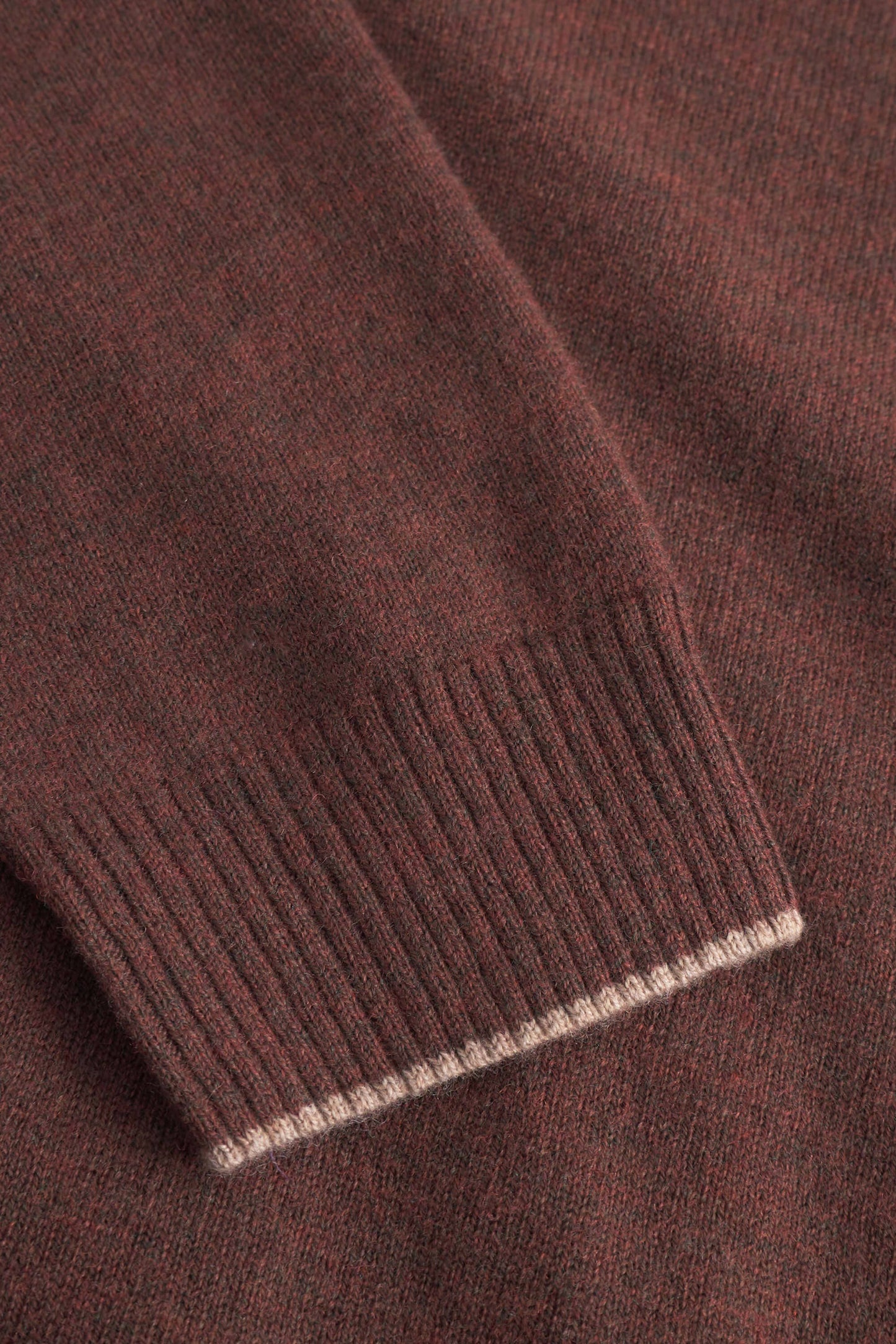 COLOURS & SONS - Merino Blend Knit Sweater - Lumber