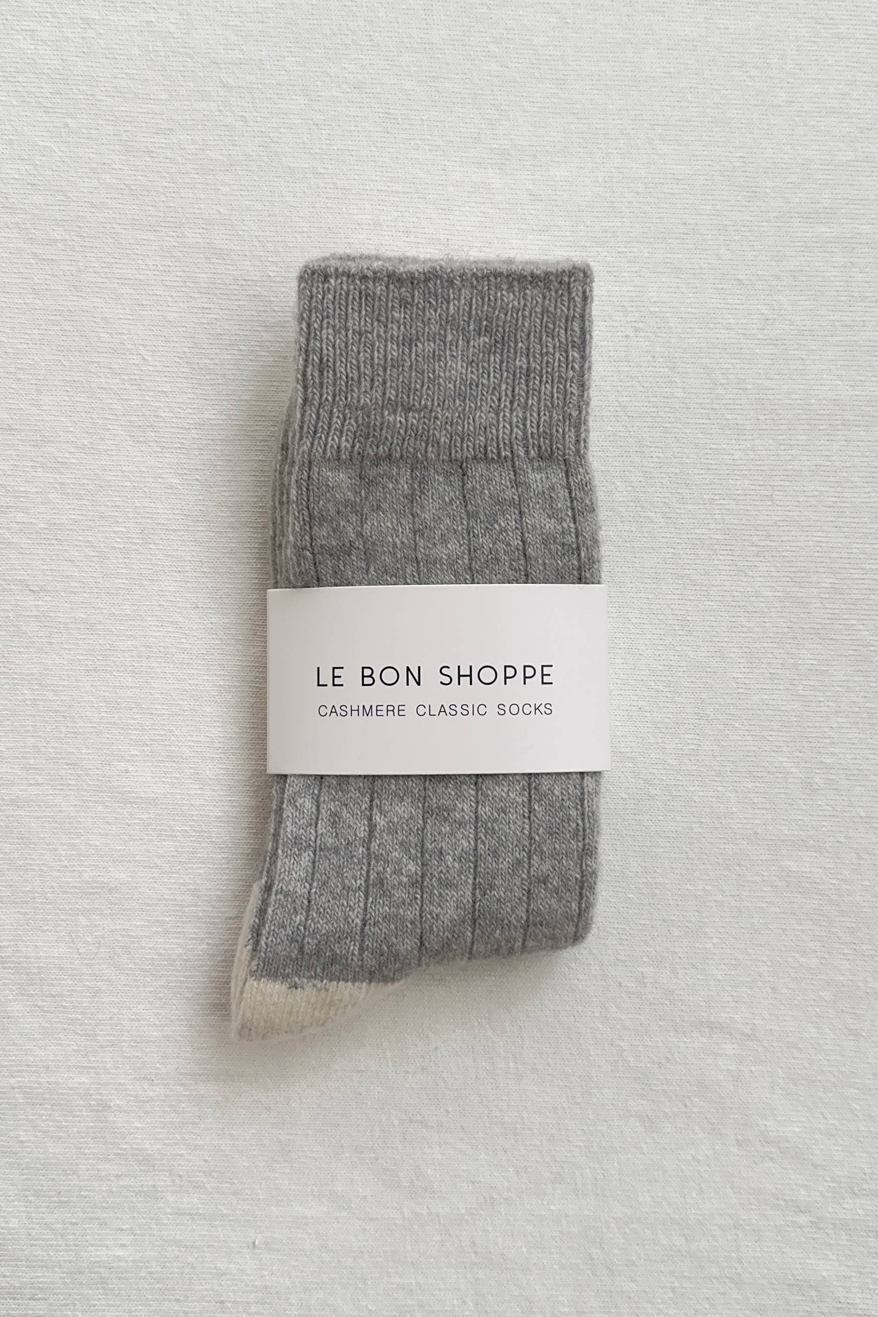 Grey Cashmere Socks