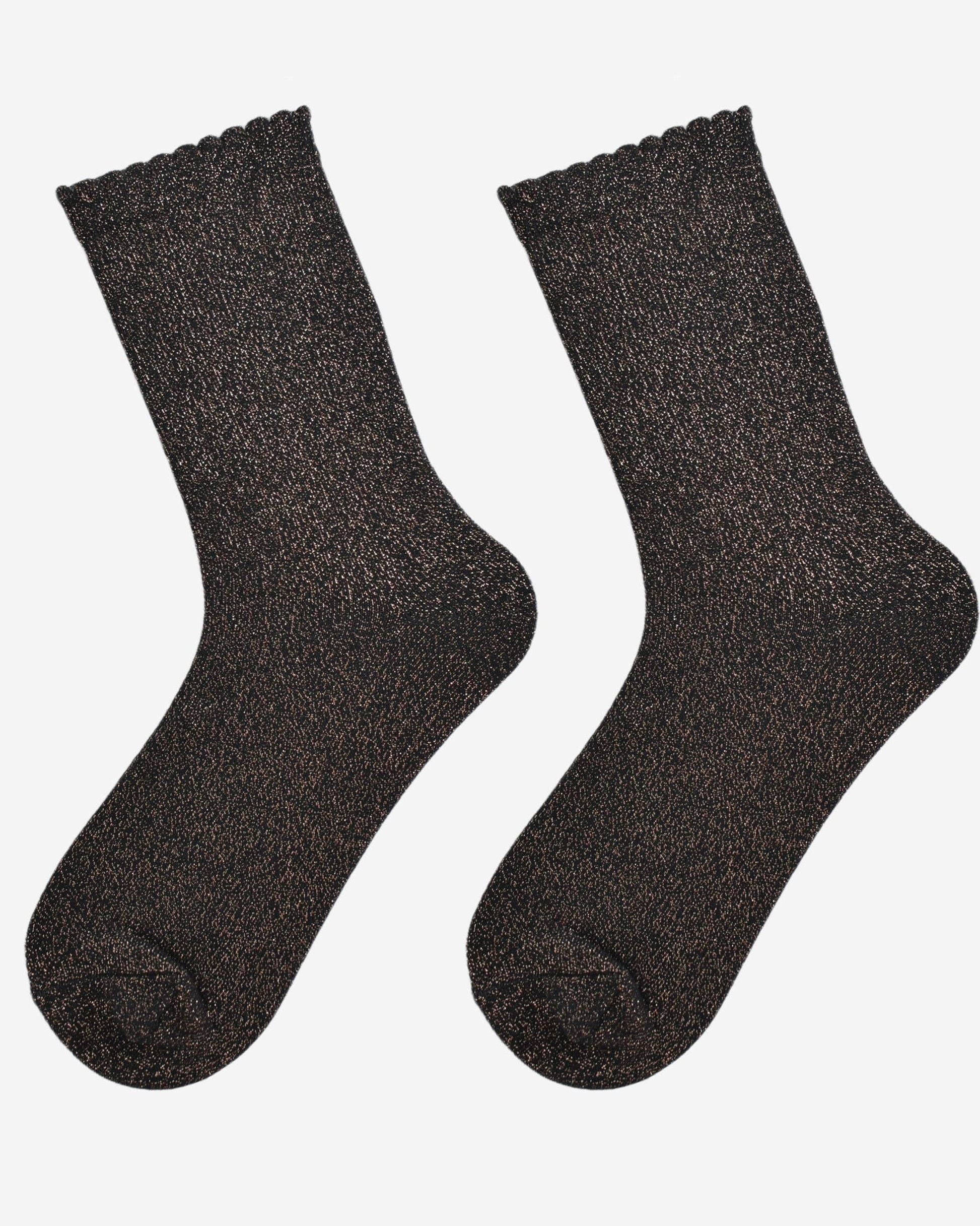 Bronze Glitter Socks