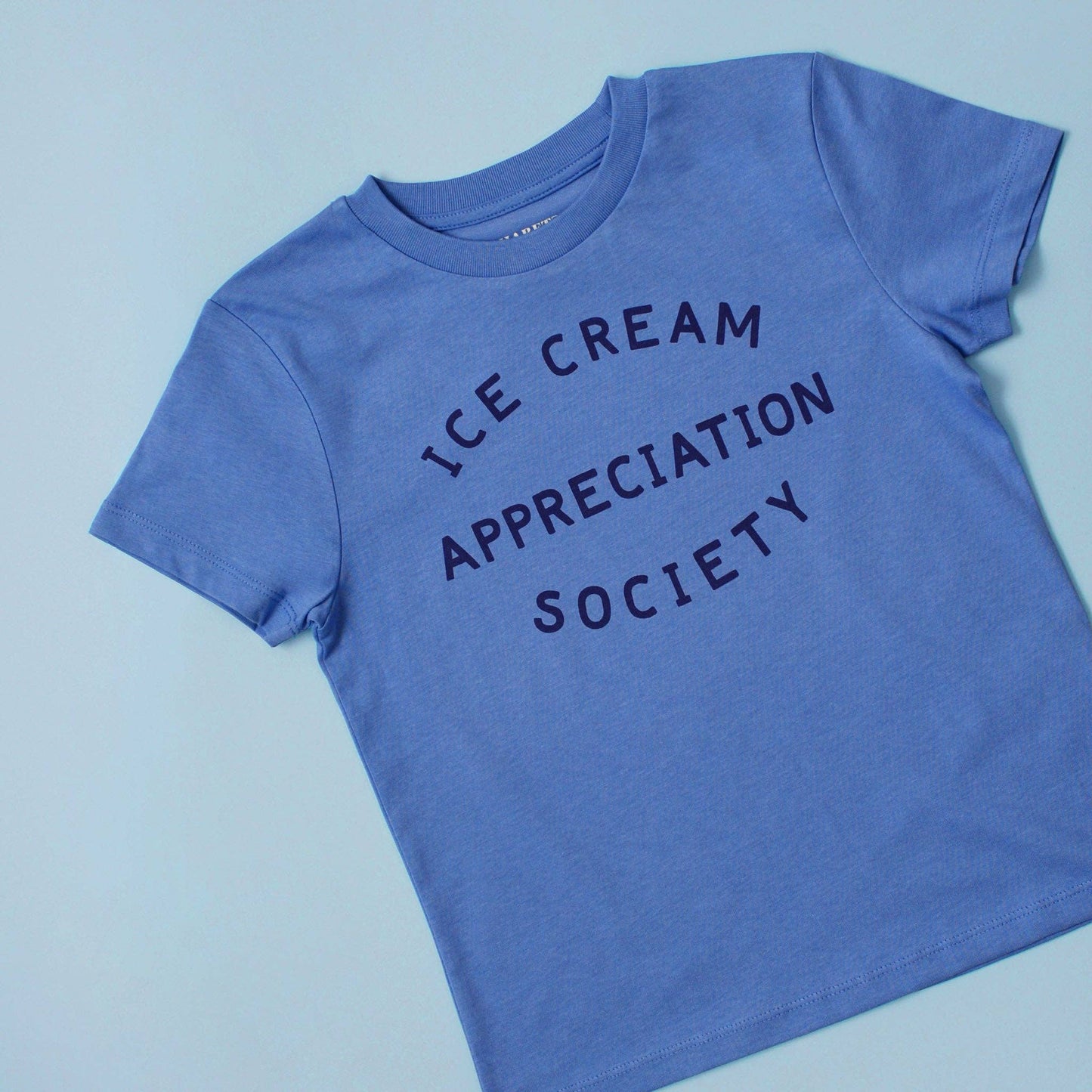 Alphabet Bags - Ice Cream Appreciation Society - Kid's T-shirt - Blue