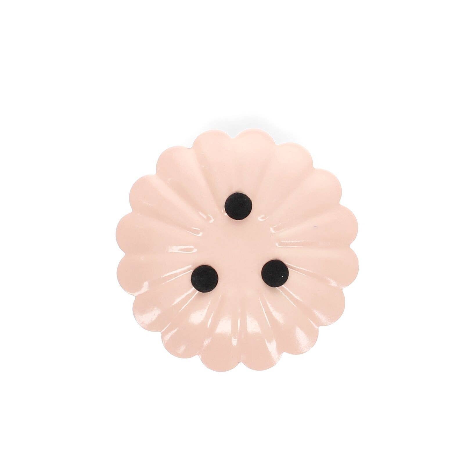 Rex London UK - Enamel Flat Flower Candle Holder - Soft Pink