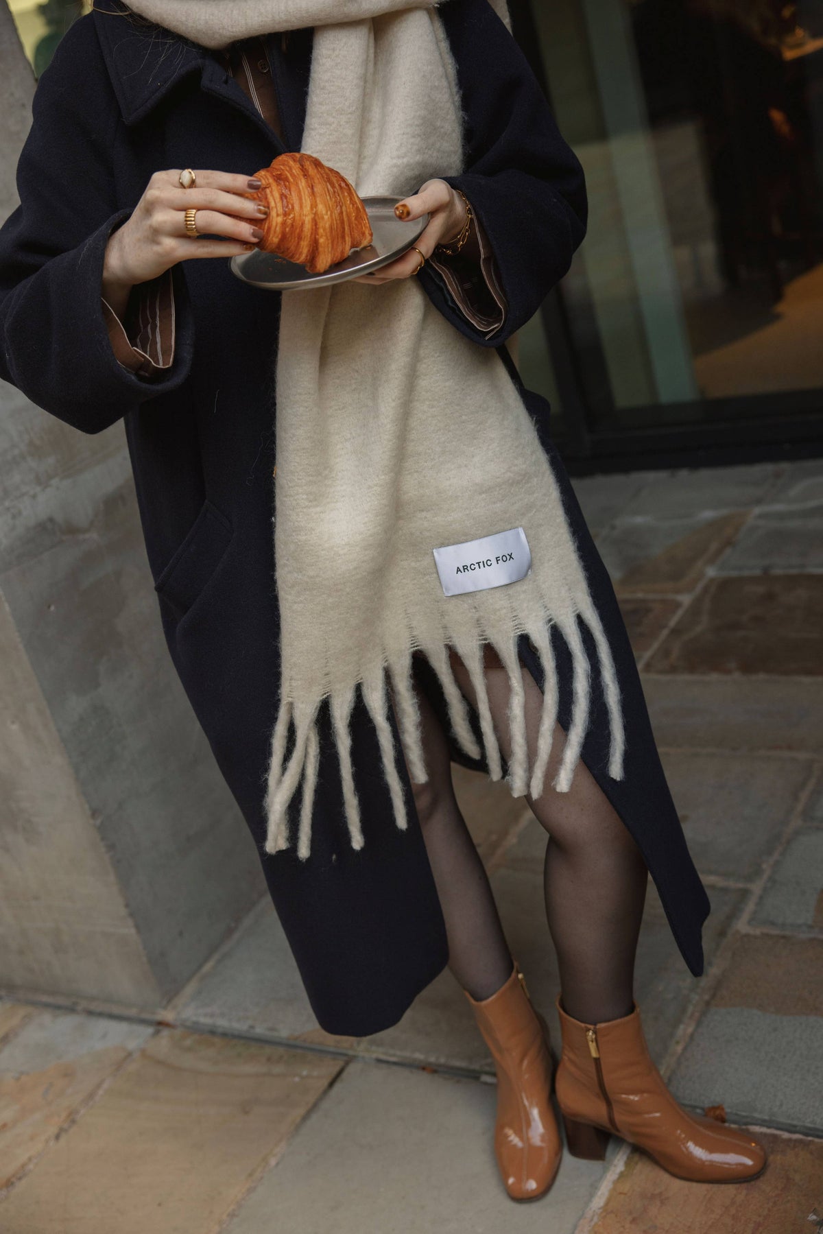 The Reykjavik Scarf - 100% Recycled - Pebble Beige