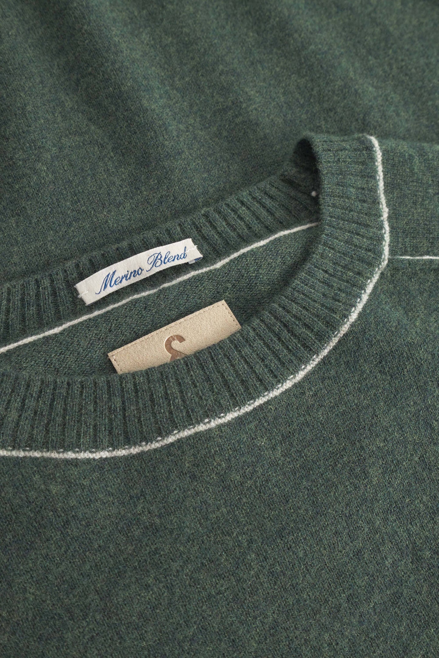 Merino Blend Knit Sweater - Yucca