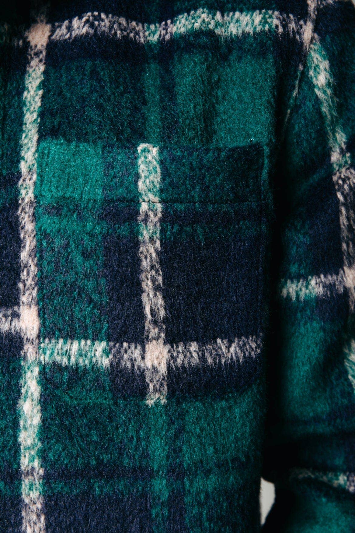 WALKER - Check Shirt in Dark Green