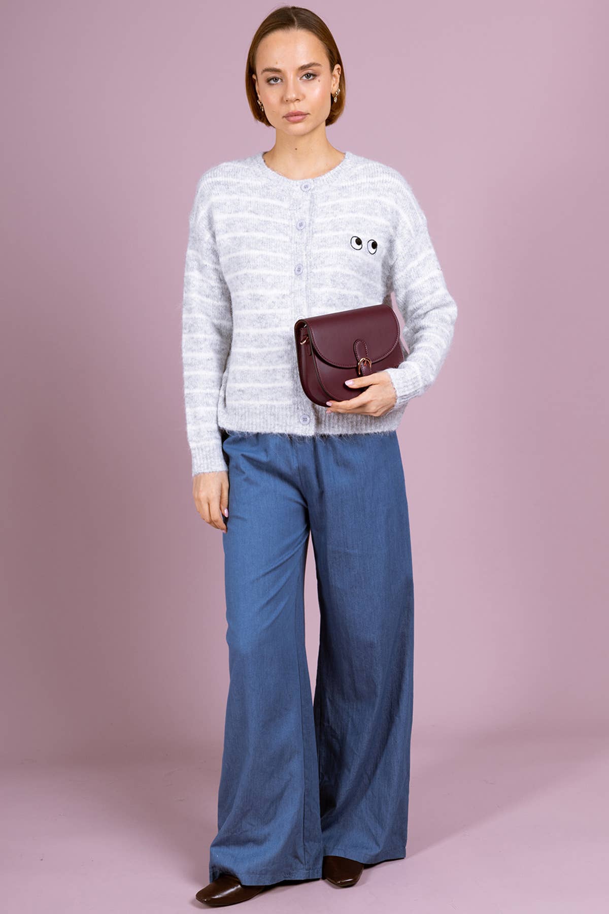 JENNIFER Leather Saddle Bag