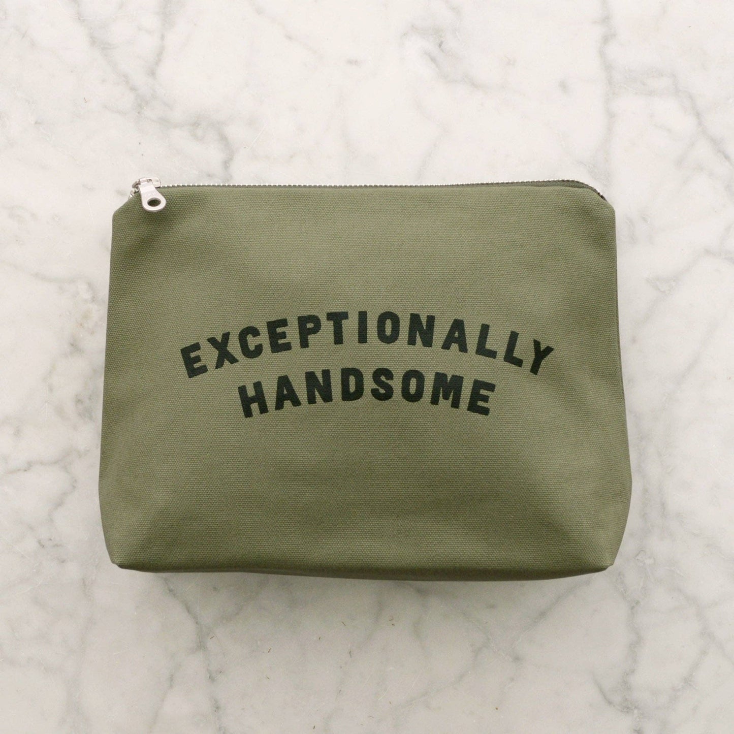 Exceptionally Handsome - Olive Wash Bag