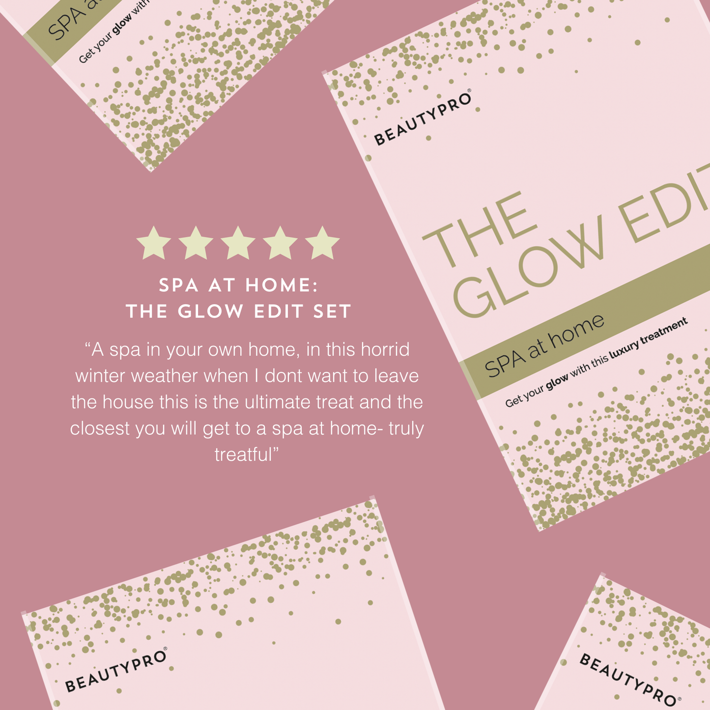 The Glow Edit Spa-at-Home Gift Set